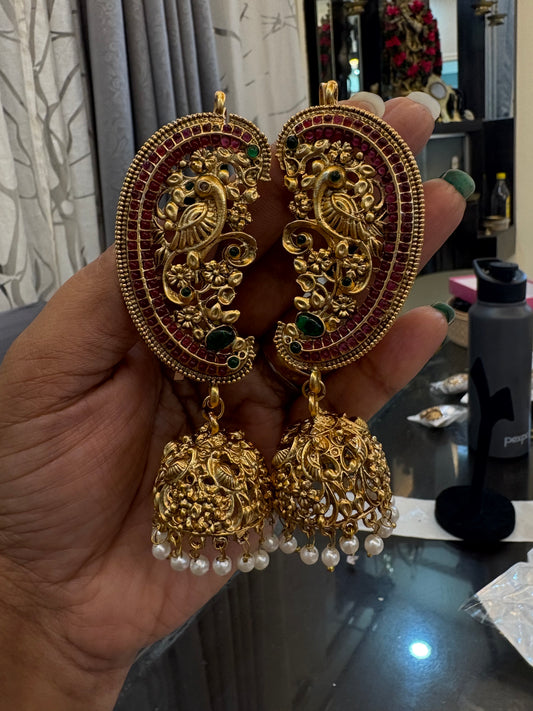 Premium earcuff jhumkas
