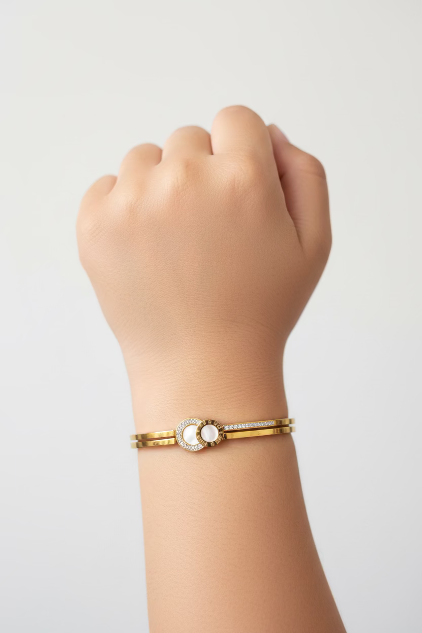 Kids White enamel kada