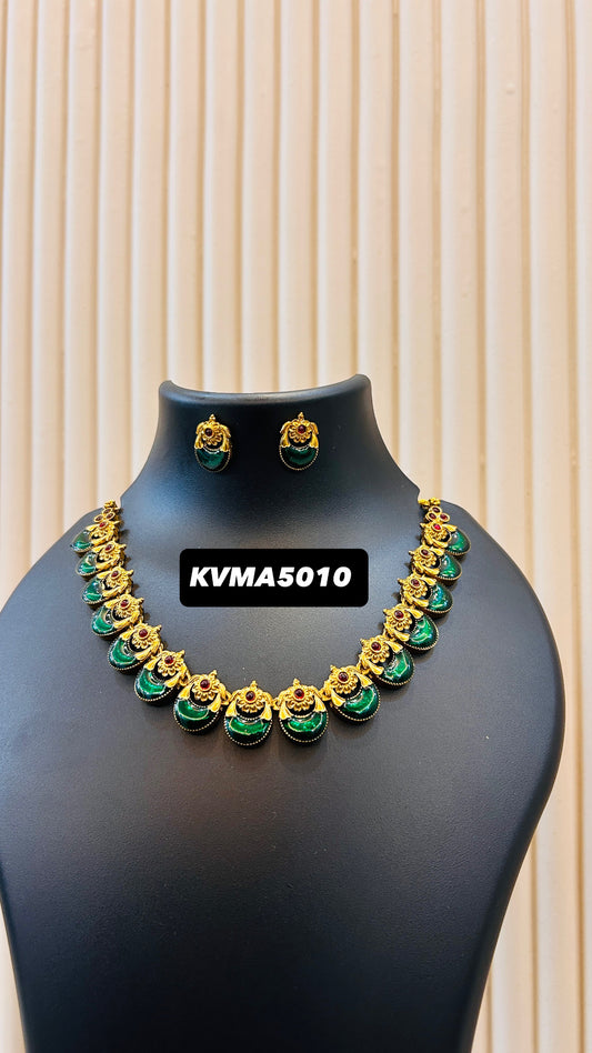 Enamel palakka necklace