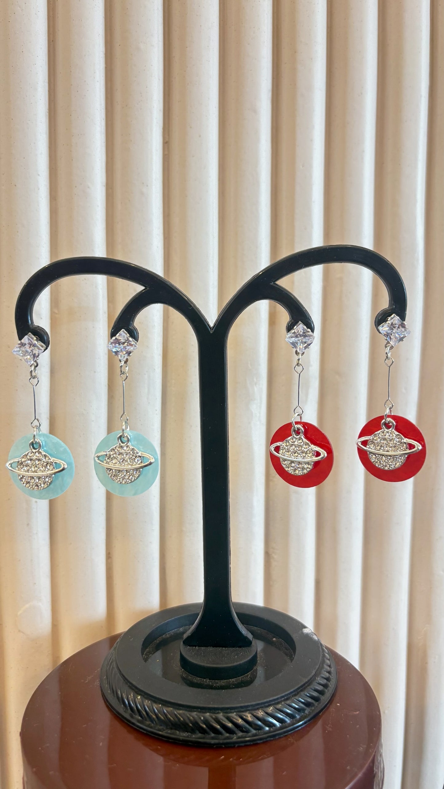 Planet Saturn jhumkas