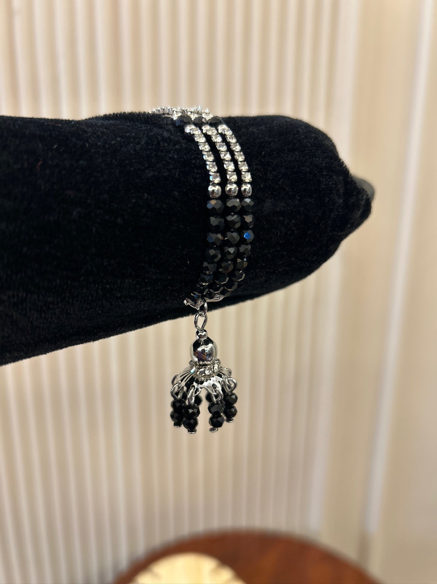 Kids jhumka hanging adjustable bangle