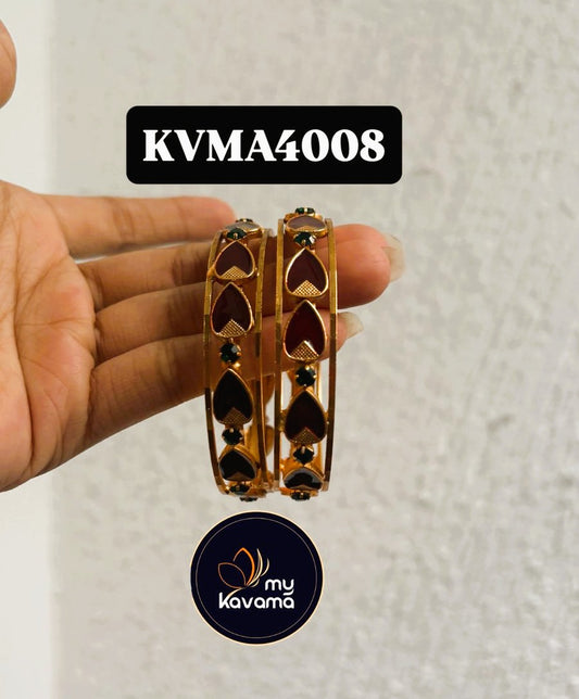 Enamel Palakka Bangles: set of 1