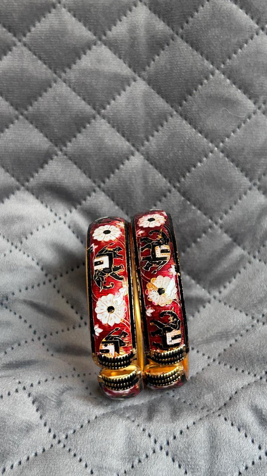 Meenakari Bangles Broad openable single kada