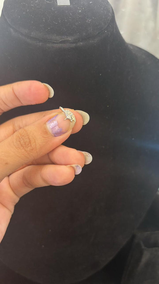 Cubic Zirconia Nosepin press-on