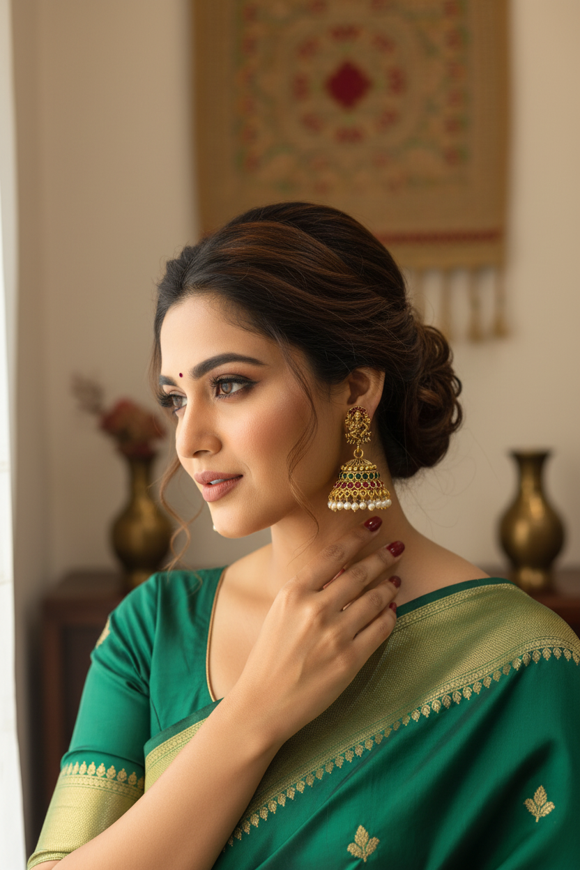 Raja Lakshmi jhumkas