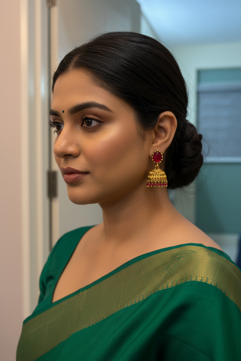 Stone studded jhumka