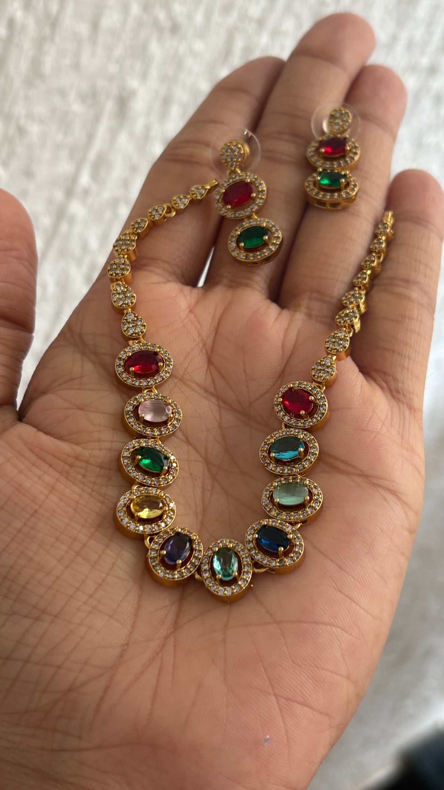 Navaratna Stone Necklace