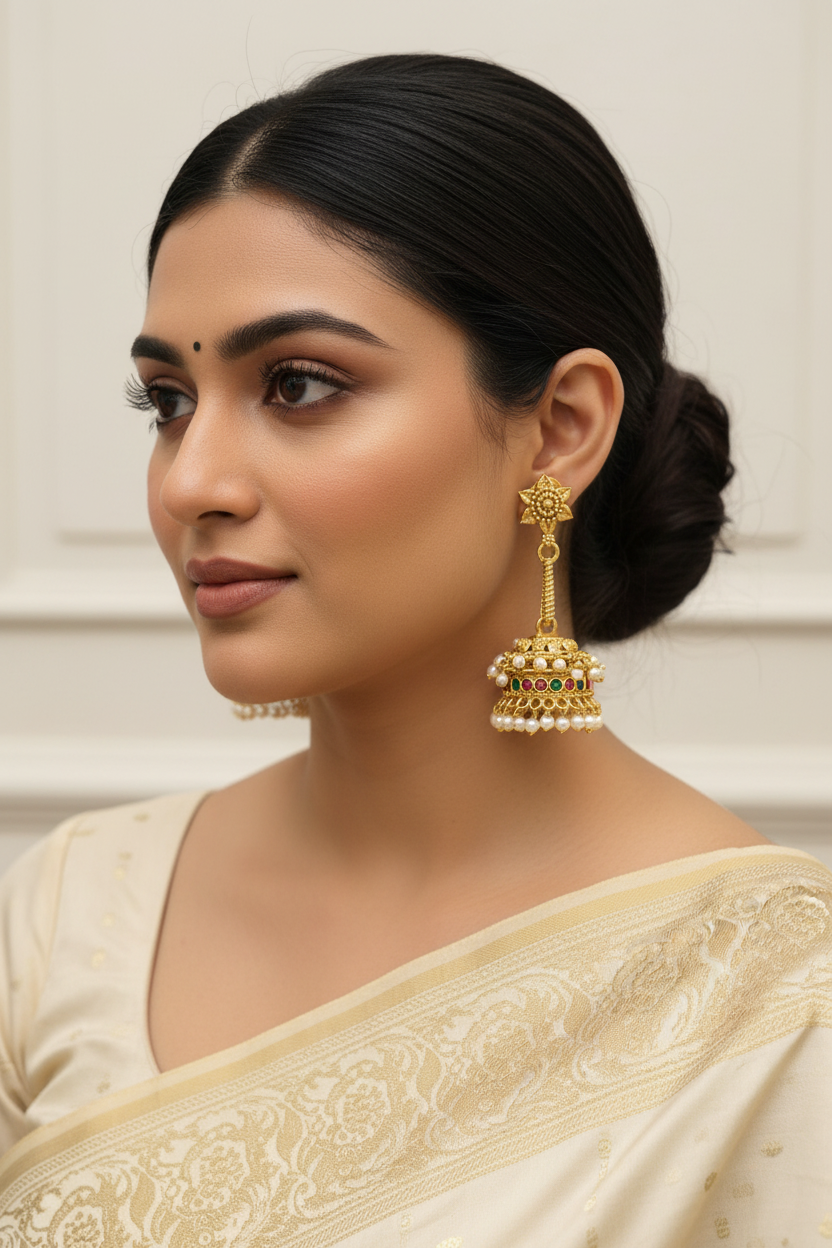 Sithara Pearl Jhumka