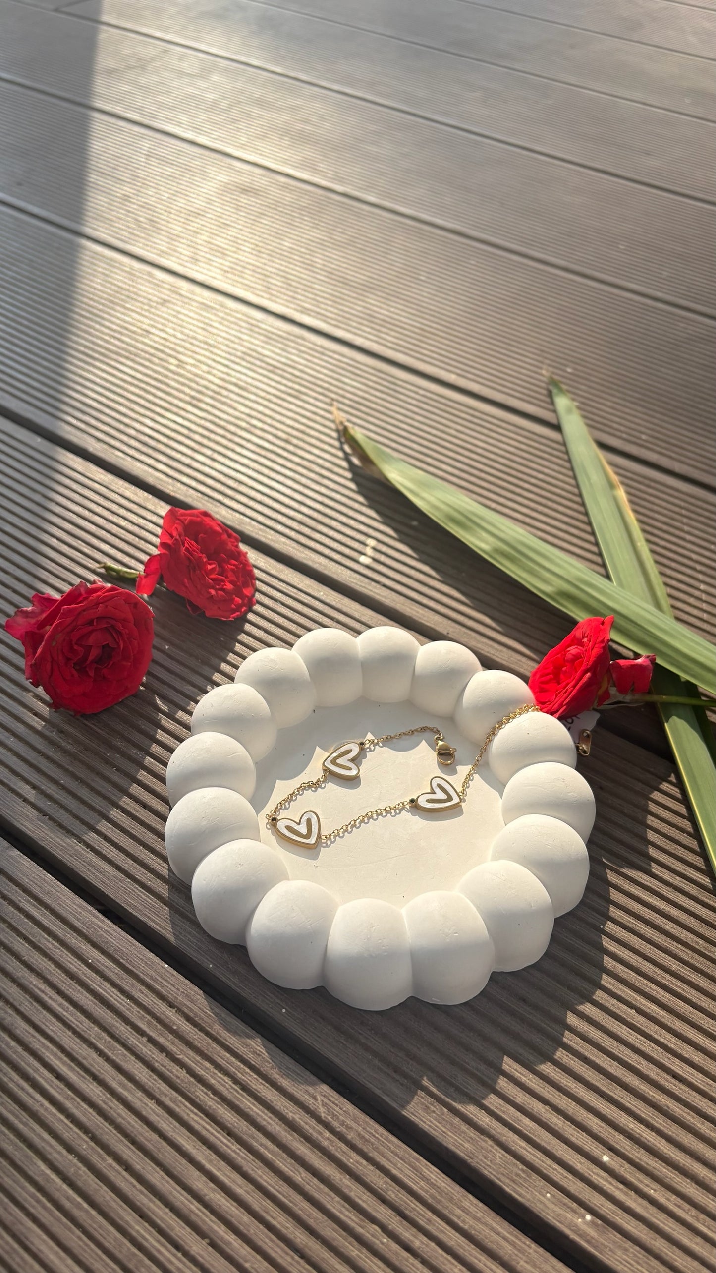 White Heart bracelet