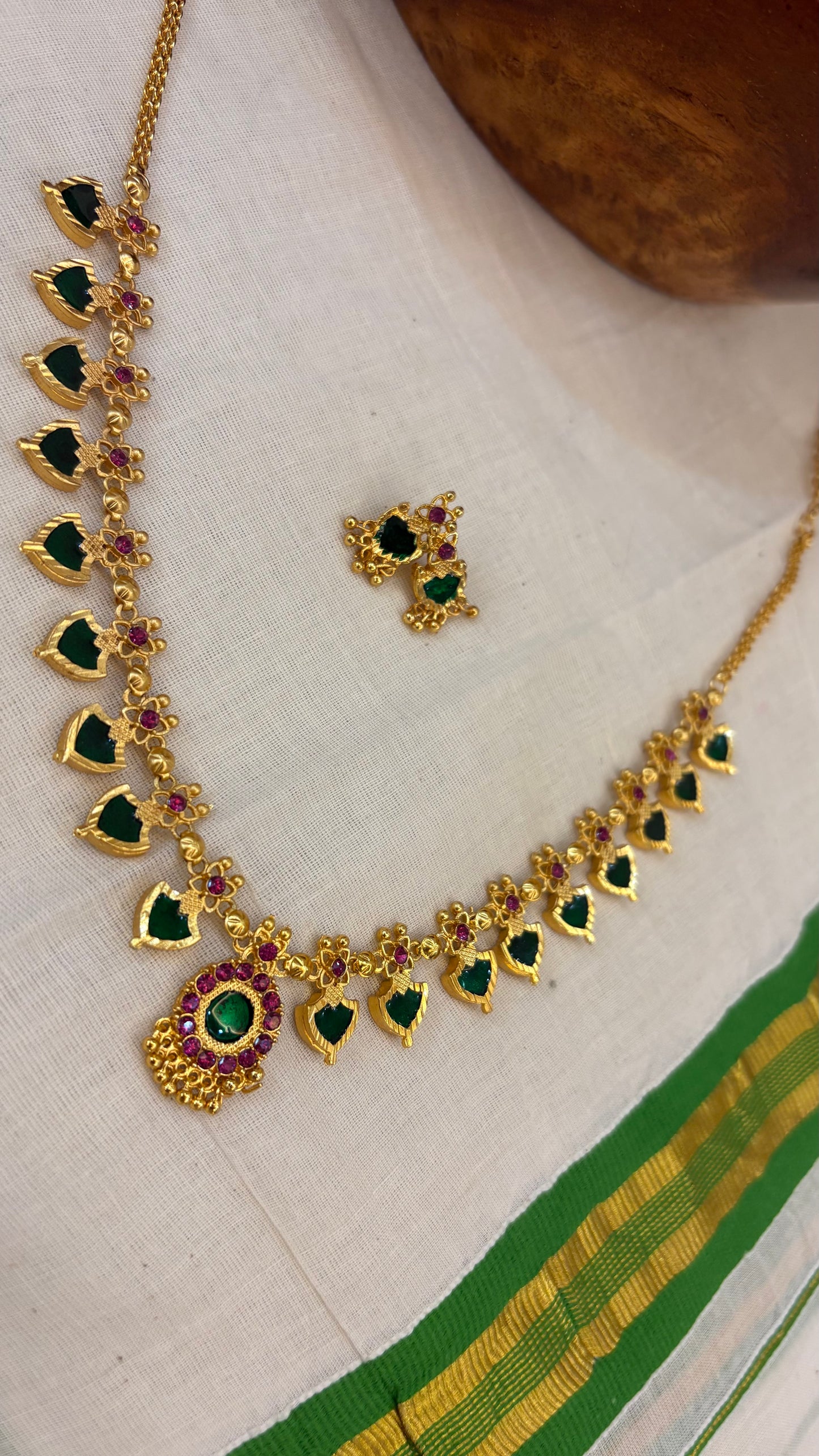 Palakka traditional with earring