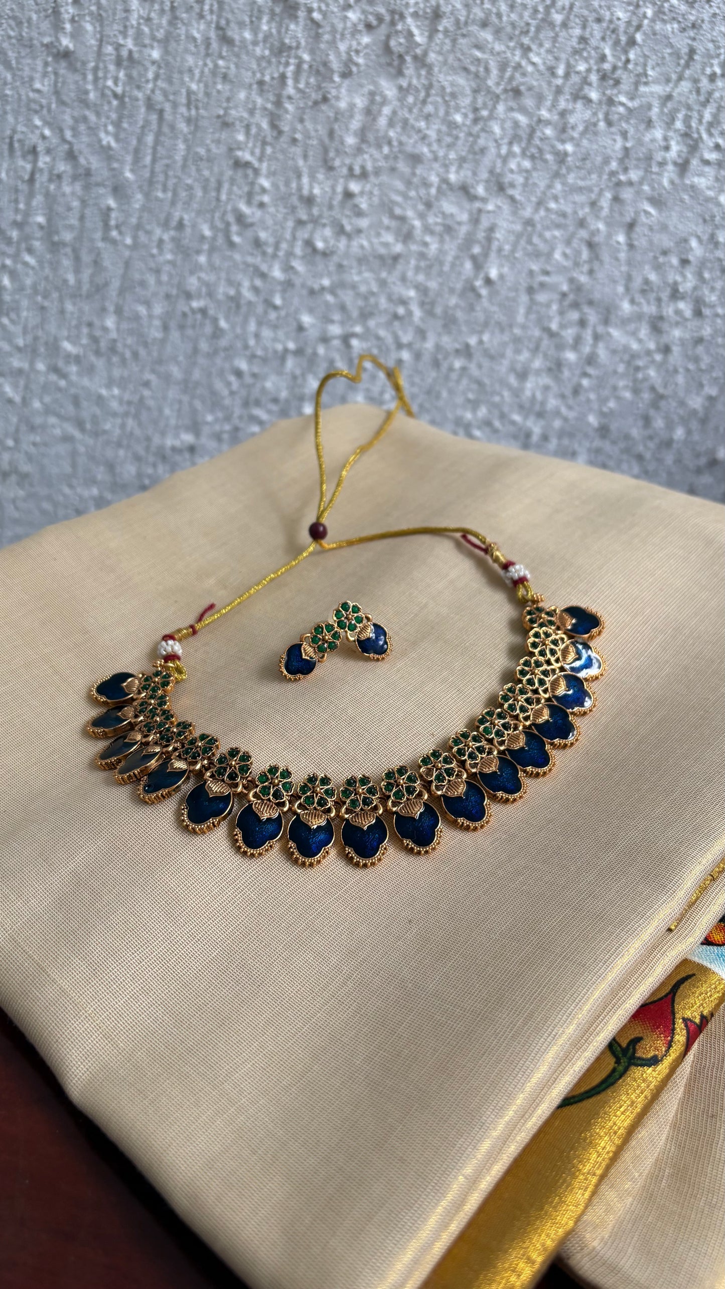 Fusion palakka necklace