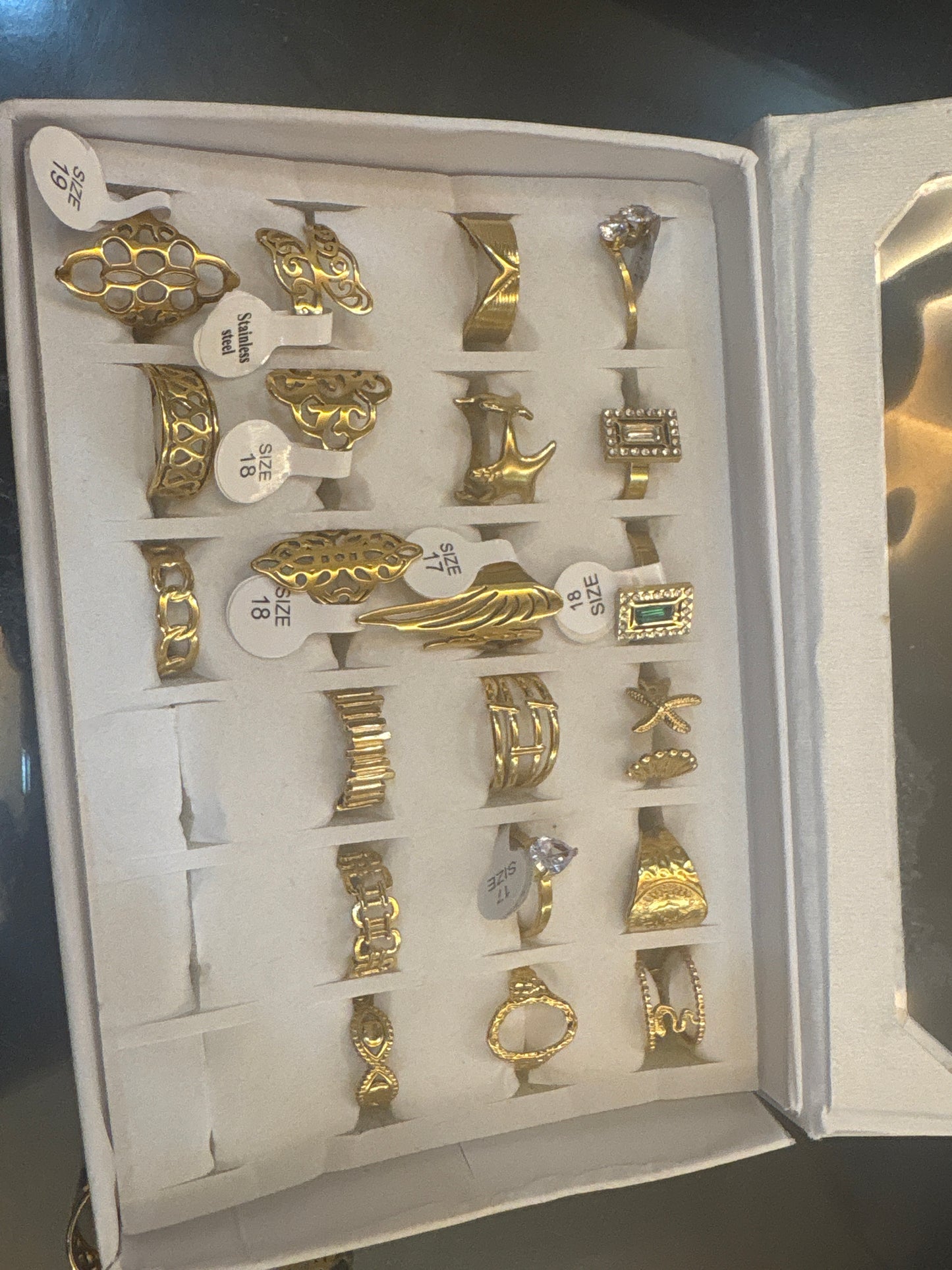 Premium stainless steel rings
