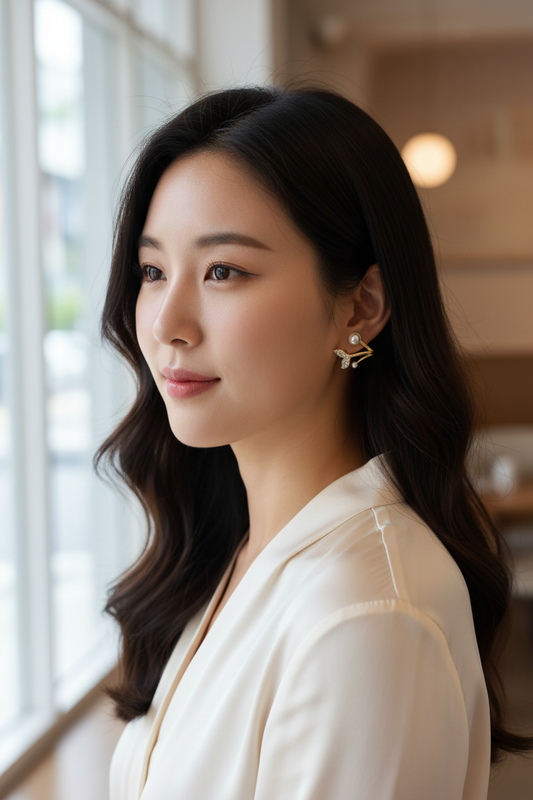 Korean dolphin earring