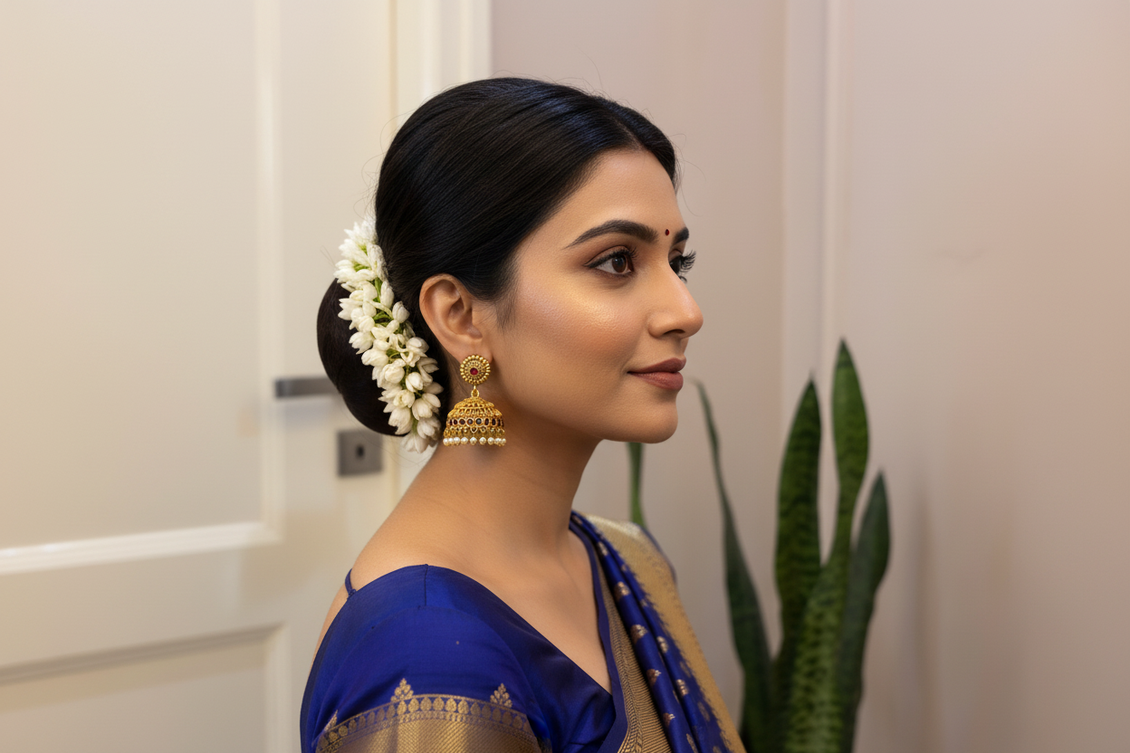 Heritage Drop jhumka with pearl hangings