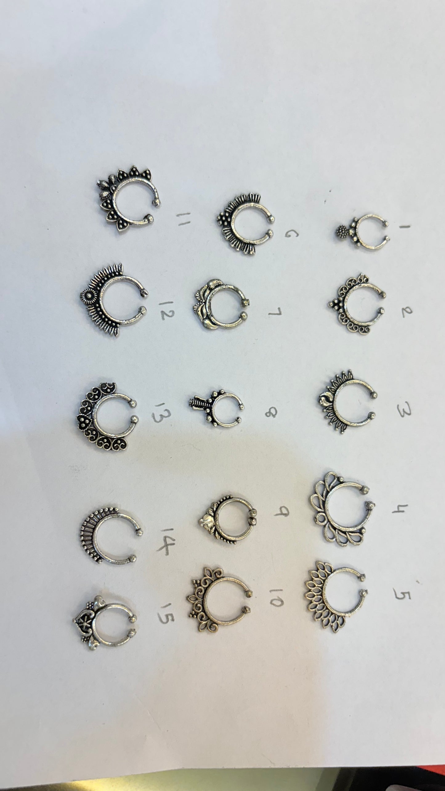Oxidised septum ring