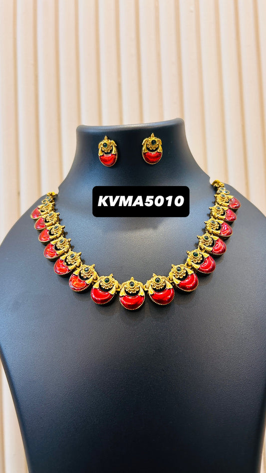 Enamel palakka necklace