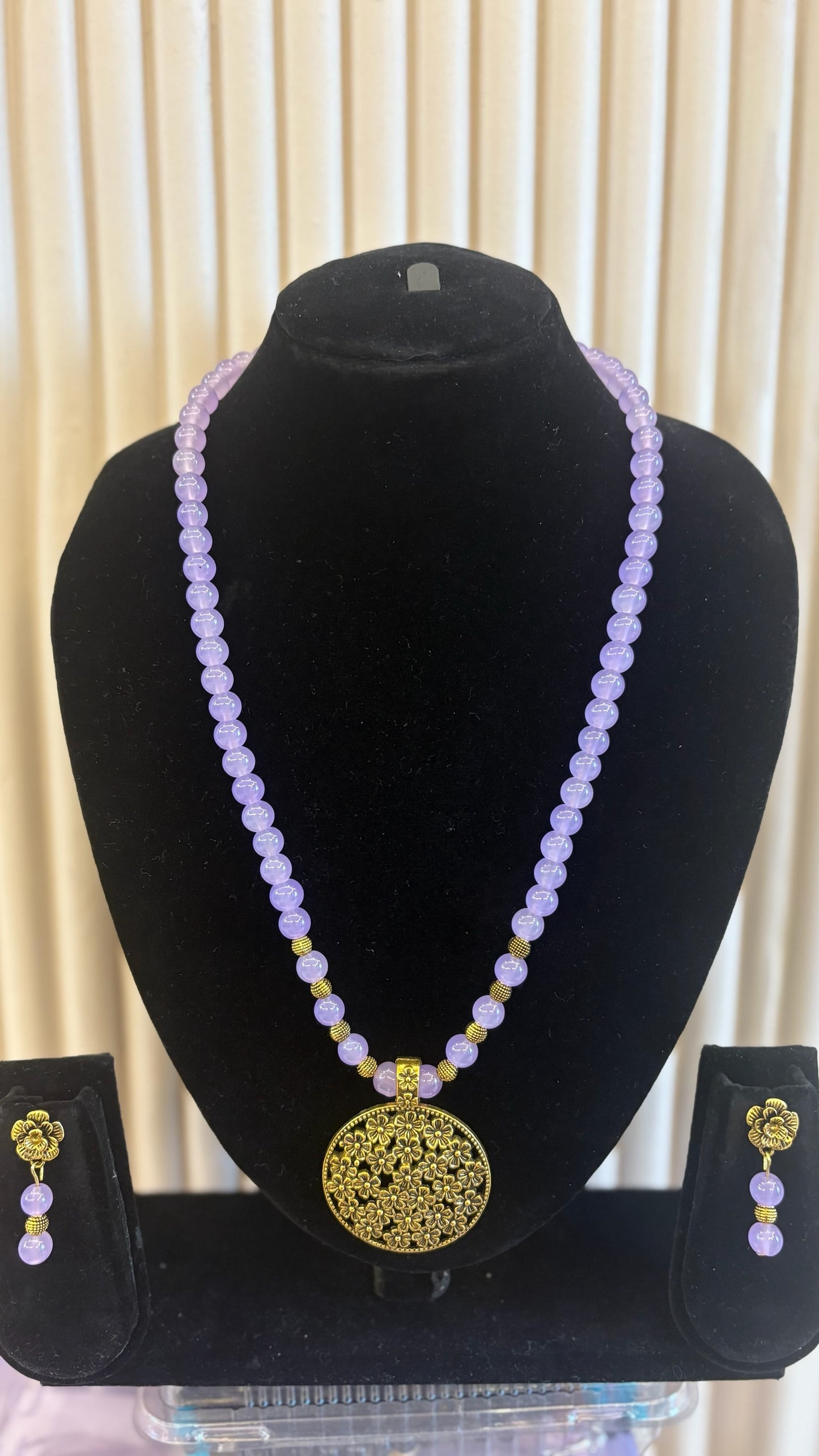 Lavender beads jewellery