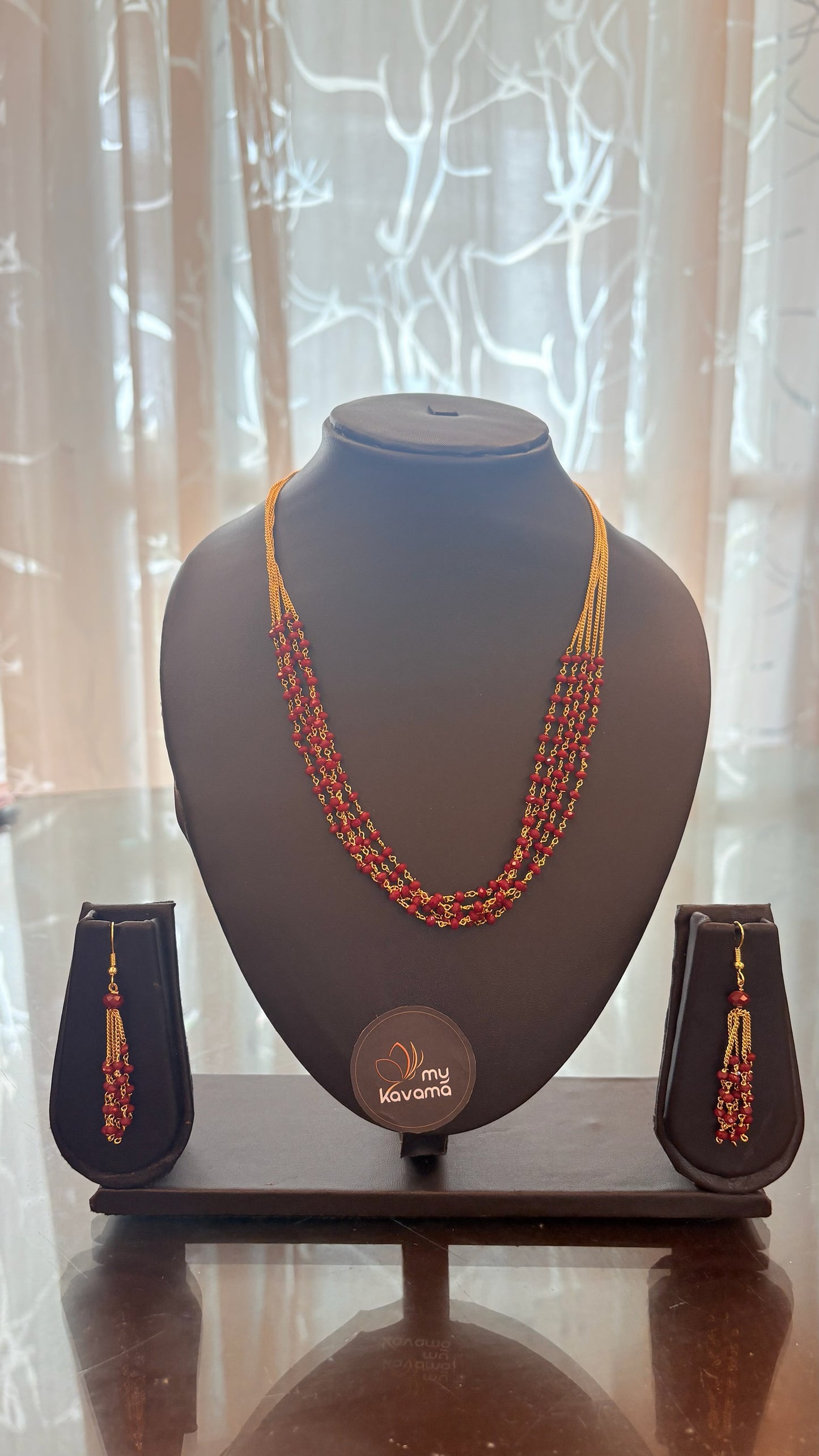 Layered beads necklace KARIMANI