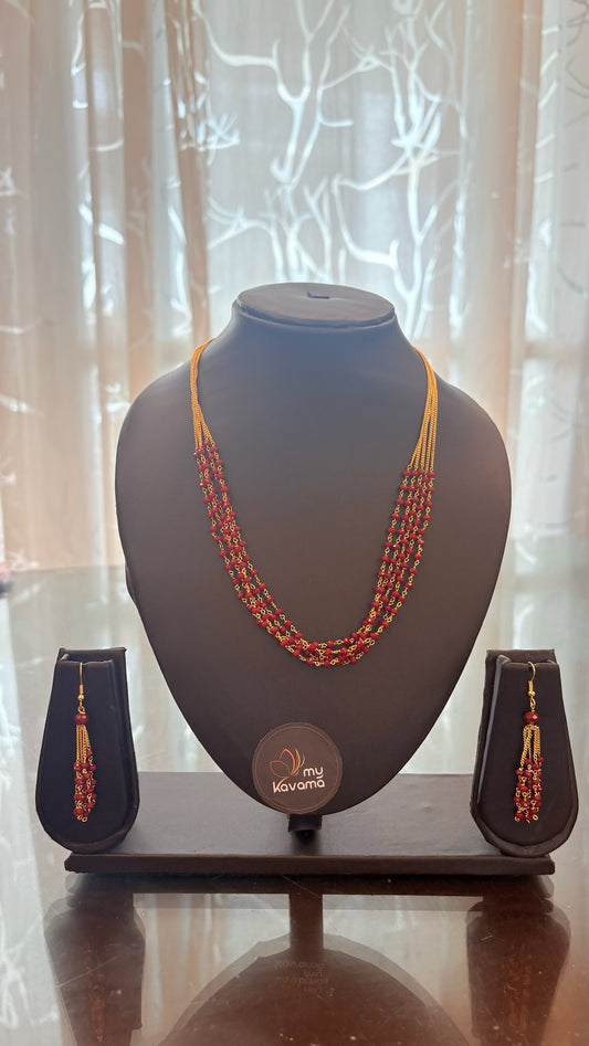 Layered beads necklace KARIMANI