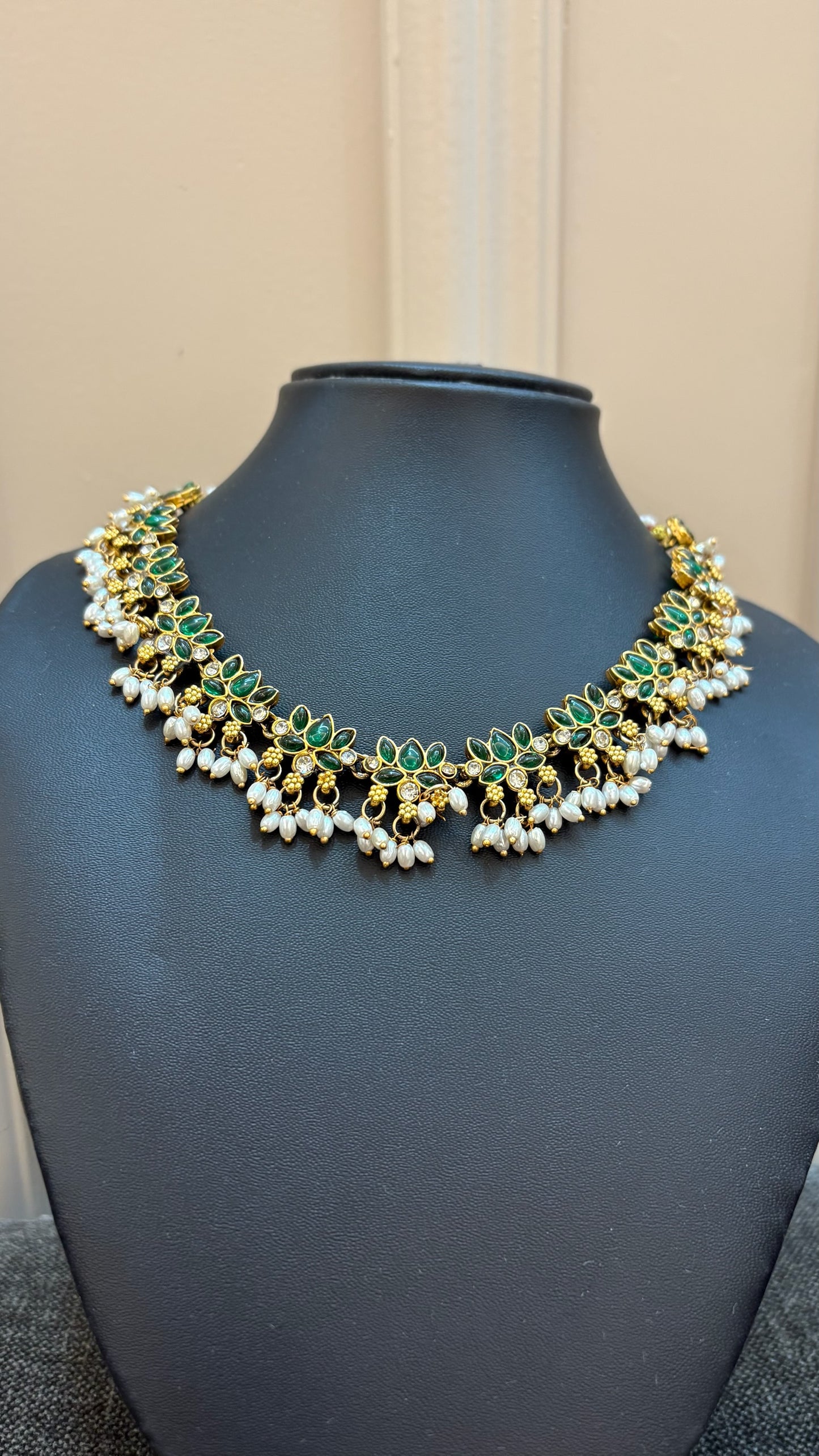 Green Lotus Necklace