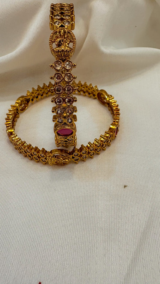 Premium Lakshmi  Ad stone bangle