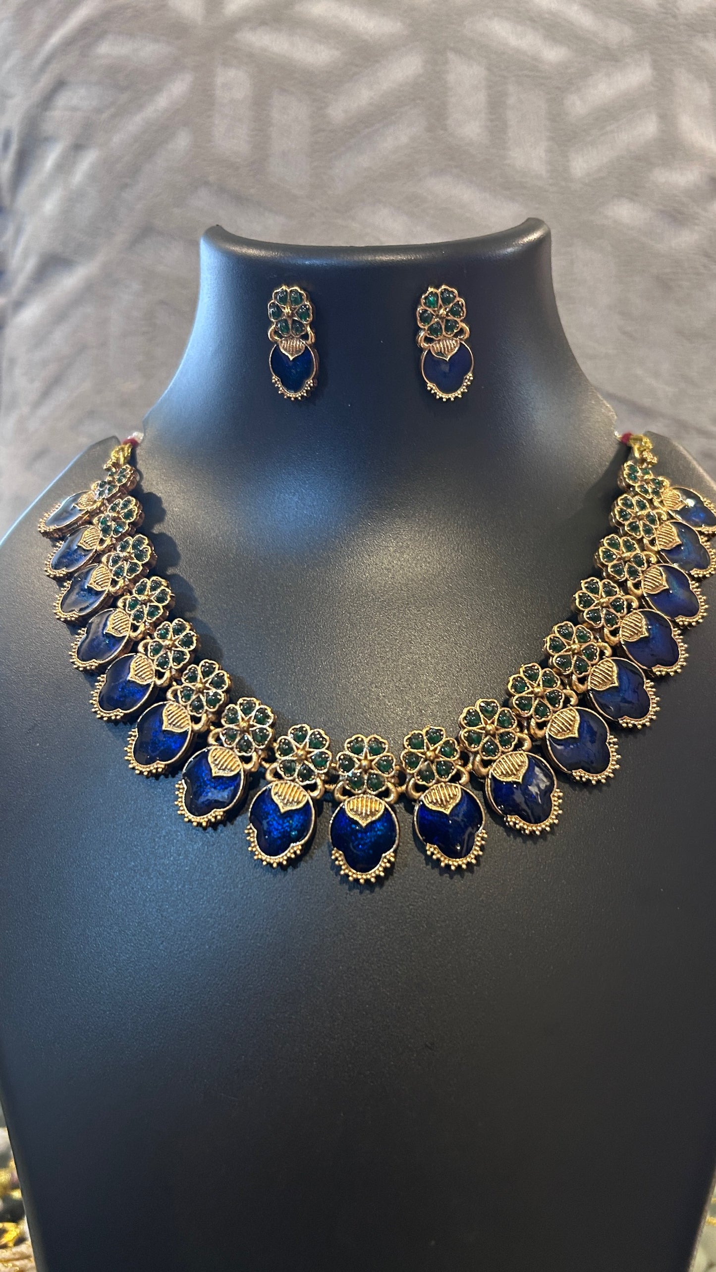 Fusion palakka necklace