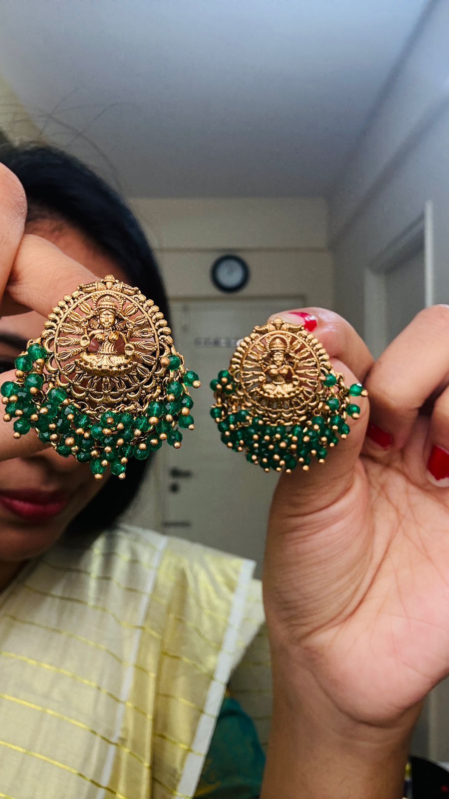 Premium Central Goddess Lakshmi Pendant Necklace