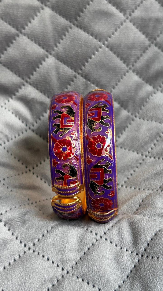 Meenakari Bangles Broad openable single kada