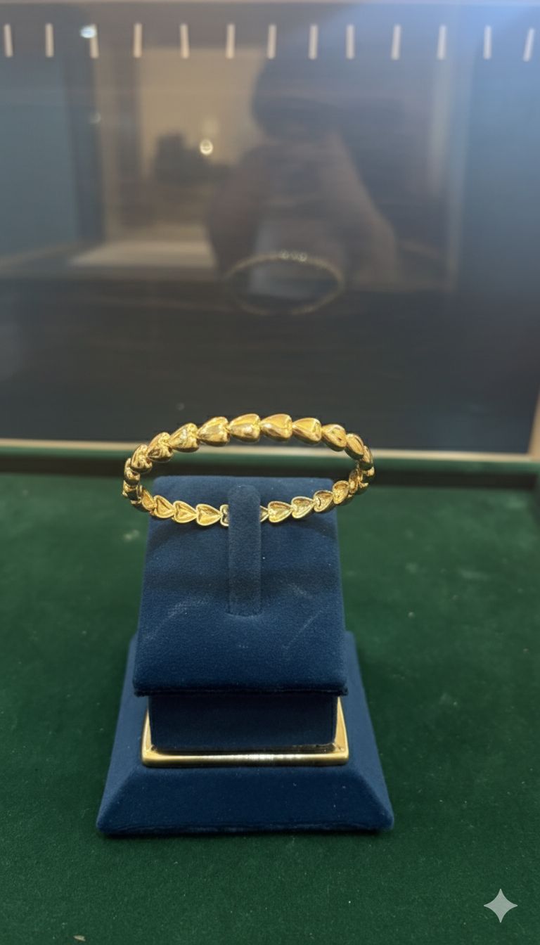 Anti-tarnish Black and white love pattern openable kada